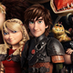 Hiccup and Astrid with a few friends